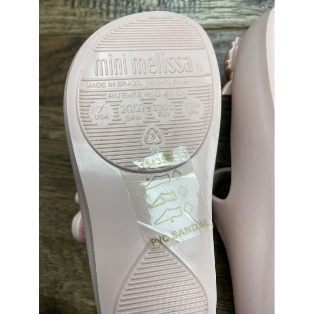 NEW Pale Pink Mini Melissa Owl Shoes 7 infant - Picture 7 of 9